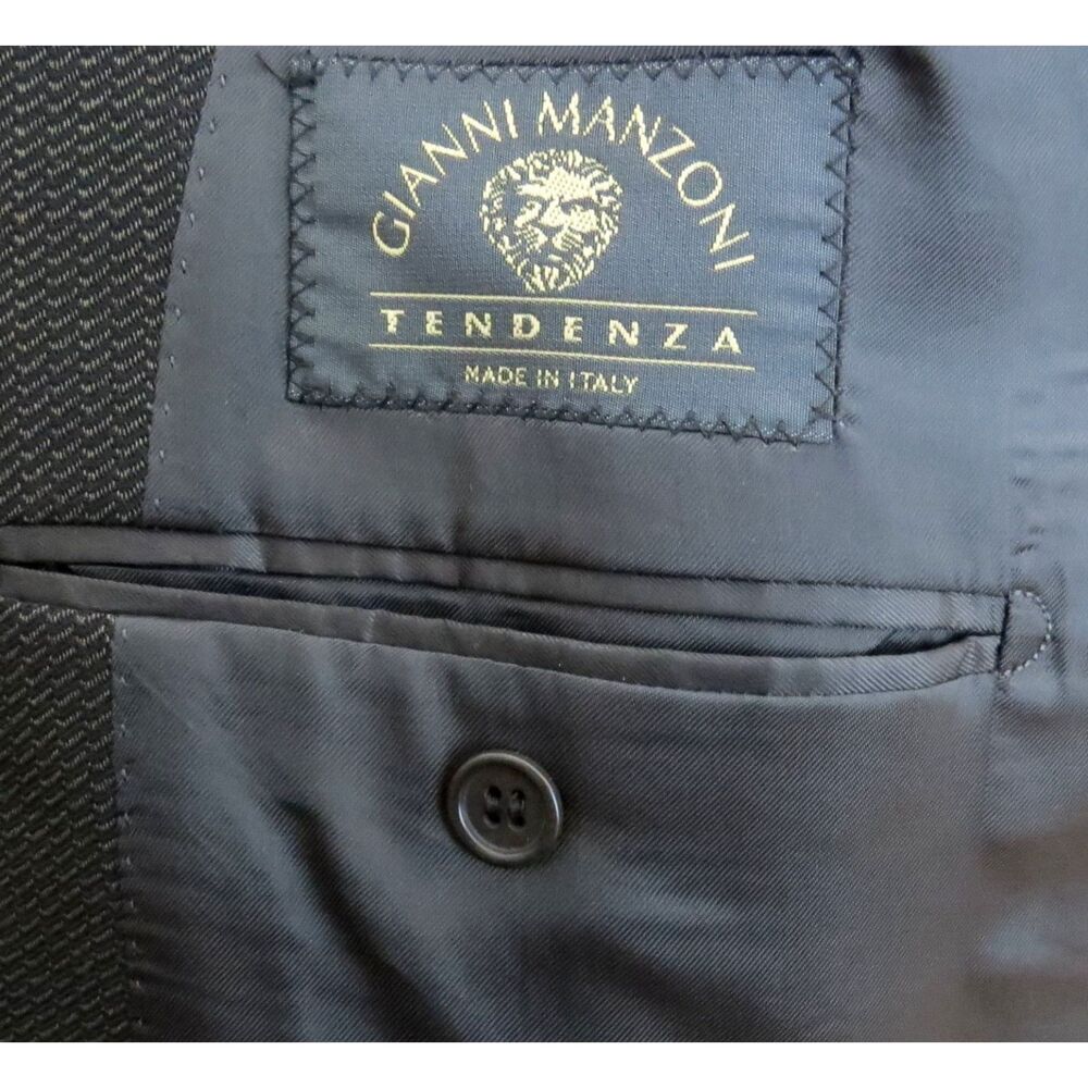 Gianni Menzoni Italy Men's suit jacket 100% High Twist Wool NWOT! - Picture 4 of 10
